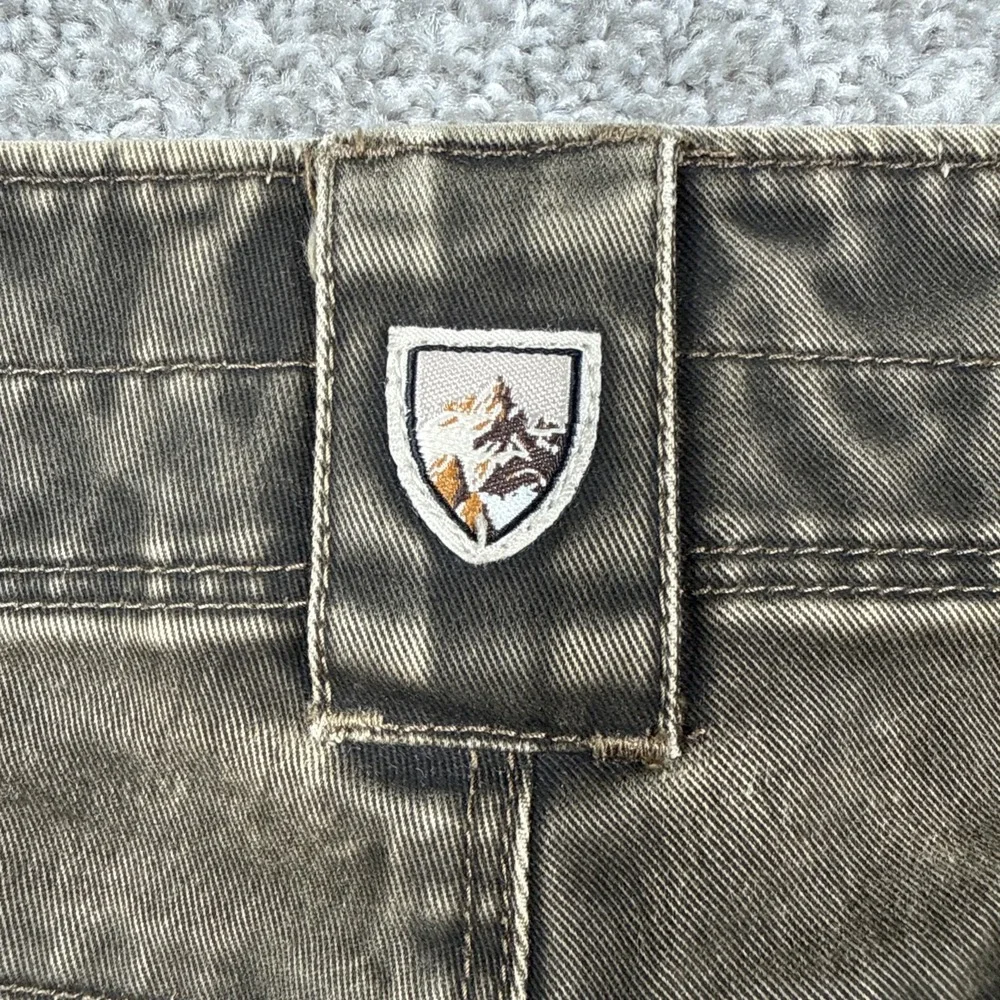 KUHL RYDR Vintage Patina Dye Pants Men's 38x32 Brown Outdoor Hiking Canvas